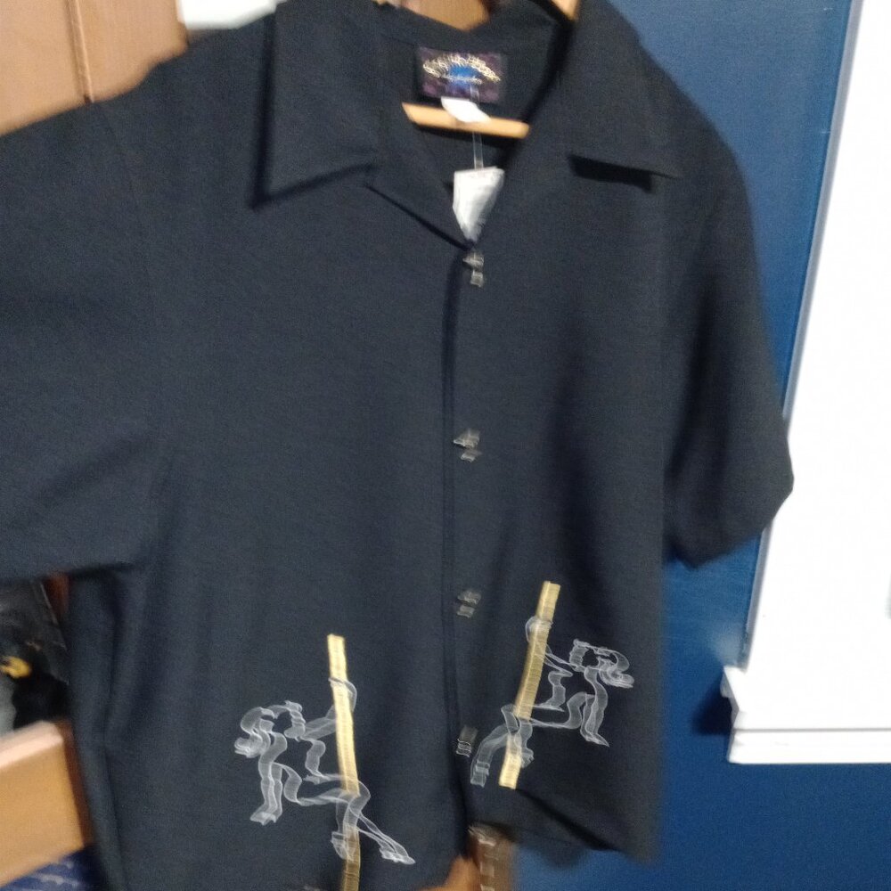 Martini Glass Button Lounge Shirt